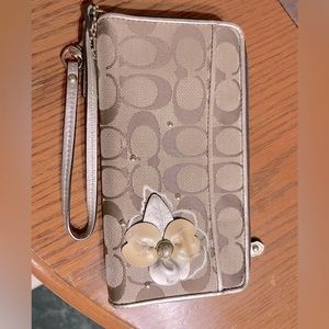 Coach zip around wallet